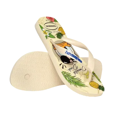 Tongs Havaianas Top Disney Classics Donald Duck jaunes 4148941-0121 à semelle imprimée