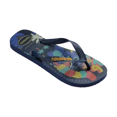 Tongs Havaianas Top Disney Classics Stitch bleues 4148941-0144 à semelle imprimée