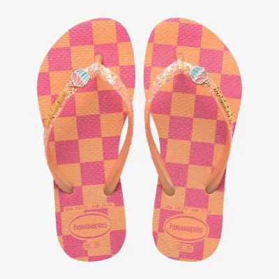 Tongs enfant Havaianas Kids Slim Glitter Trendy multicolores 4146976-0027 à détails brillants