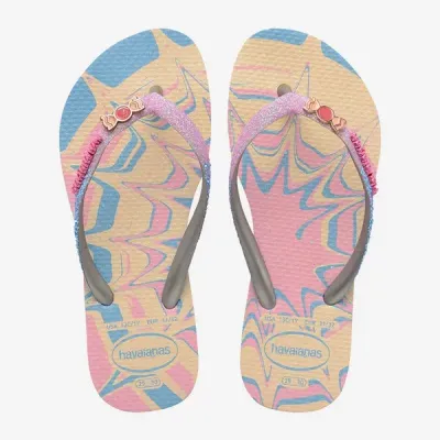 Tongs enfant Havaianas Kids Slim Glitter Trendy multicolores 4146976-9321 à détails scintillants