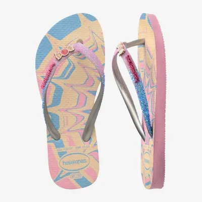 Tongs enfant Havaianas Kids Slim Glitter Trendy multicolores 4146976-9321 à détails scintillants