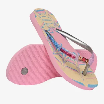 Tongs enfant Havaianas Kids Slim Glitter Trendy multicolores 4146976-9321 à détails scintillants