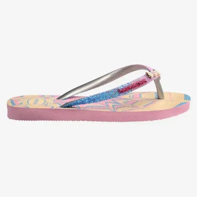 Tongs enfant Havaianas Kids Slim Glitter Trendy multicolores 4146976-9321 à détails scintillants