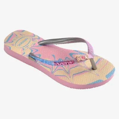 Tongs enfant Havaianas Kids Slim Glitter Trendy multicolores 4146976-9321 à détails scintillants