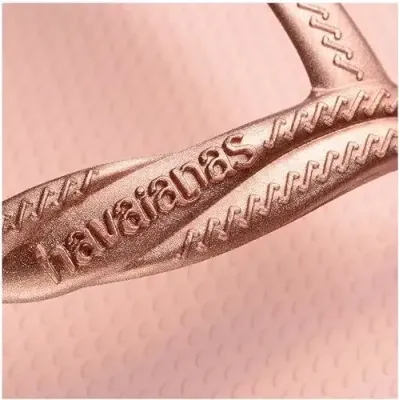 Sandales Havaianas Fantasia roses 4147115-0076 avec brides croisées et semelle 100 % caoutchouc