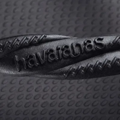 Sandales Havaianas Fantasia noires 4147115-0090 avec brides croisées et semelle 100 % caoutchouc