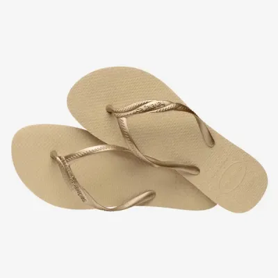 Sandales Havaianas Fantasia beige 4147115-0154 avec brides croisées et semelle 100 % caoutchouc