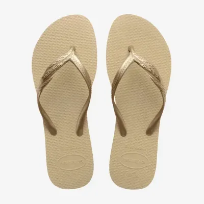 Sandales Havaianas Fantasia beige 4147115-0154 avec brides croisées et semelle 100 % caoutchouc