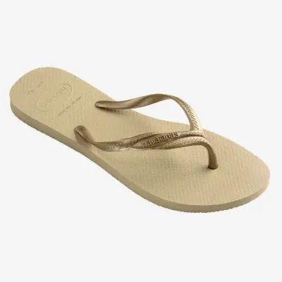 Sandales Havaianas Fantasia beige 4147115-0154 avec brides croisées et semelle 100 % caoutchouc