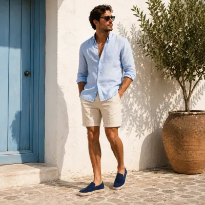 Mocassin espadrille homme en daim bleu marine 100 % cuir - Réf. EMC001-DBLM
