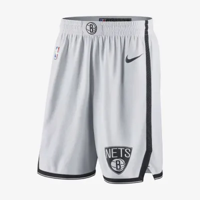 Short Nike NBA Swingman Brooklyn Nets blanc AJ5583-100