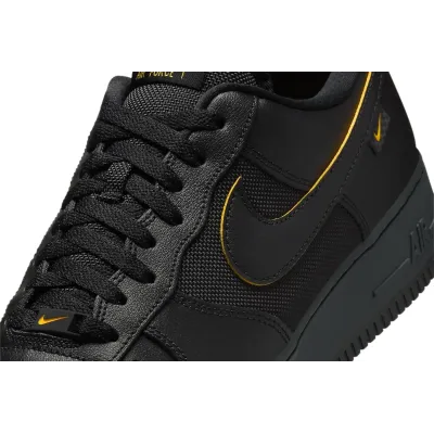 Nike Air Force 1 '07 homme noire avec détails jaunes FZ4617-001