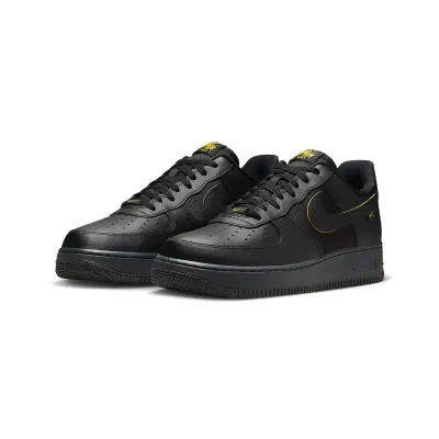Nike Air Force 1 '07 homme noire avec détails jaunes FZ4617-001