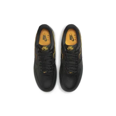 Nike Air Force 1 '07 homme noire avec détails jaunes FZ4617-001