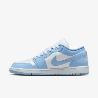 Air Jordan 1 Low homme blanche et bleu clair DC0774-142