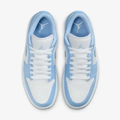 Air Jordan 1 Low homme blanche et bleu clair DC0774-142