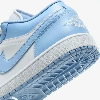 Air Jordan 1 Low homme blanche et bleu clair DC0774-142