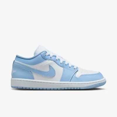 Air Jordan 1 Low homme blanche et bleu clair DC0774-142