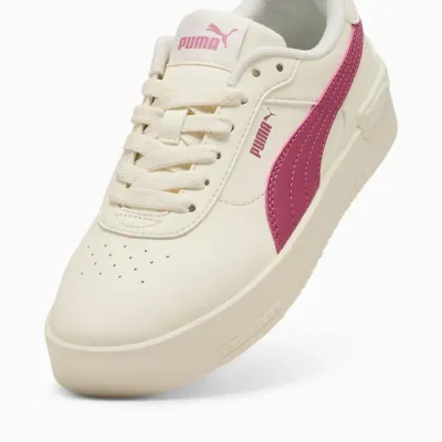 Puma JOLA 401670-02 beige, sneaker inspirée du tennis avec tige synthétique et semelle en caoutchouc