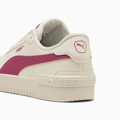 Puma JOLA 401670-02 beige, sneaker inspirée du tennis avec tige synthétique et semelle en caoutchouc