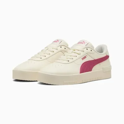 Puma JOLA 401670-02 beige, sneaker inspirée du tennis avec tige synthétique et semelle en caoutchouc