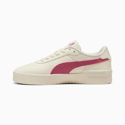 Puma JOLA 401670-02 beige, sneaker inspirée du tennis avec tige synthétique et semelle en caoutchouc