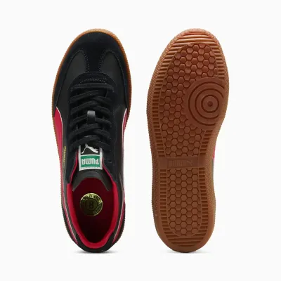 Puma Super Liga Retro 356999-21 noire en cuir et suède, sneaker football rétro avec semelle caoutchouc