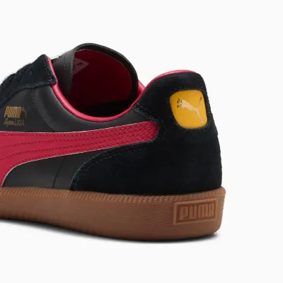 Puma Super Liga Retro 356999-21 noire en cuir et suède, sneaker football rétro avec semelle caoutchouc