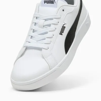 Puma Grounded SL 398417-03 blanche avec détails perforés et semelle SOFTFOAM+