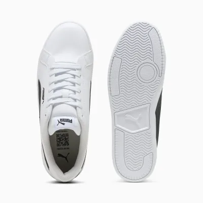 Puma Grounded SL 398417-03 blanche avec détails perforés et semelle SOFTFOAM+