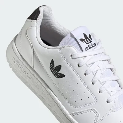 Adidas NY 90 junior blanche, sneaker tennis à tige textile et semelle en caoutchouc