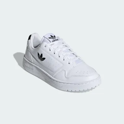 Adidas NY 90 junior blanche, sneaker tennis à tige textile et semelle en caoutchouc