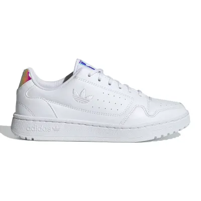 Adidas NY 90 junior blanche, sneaker tennis à tige textile et semelle en caoutchouc