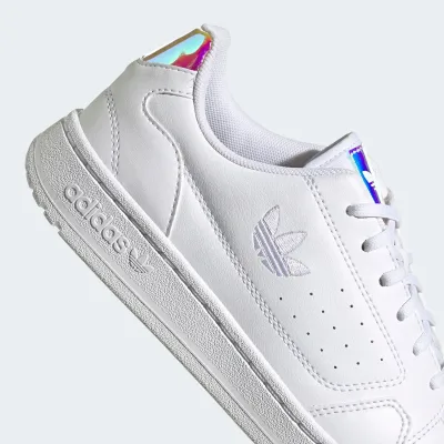 Adidas NY 90 junior blanche, sneaker tennis à tige textile et semelle en caoutchouc
