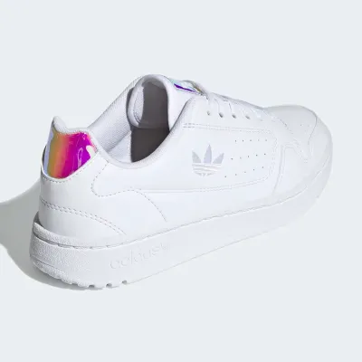 Adidas NY 90 junior blanche, sneaker tennis à tige textile et semelle en caoutchouc