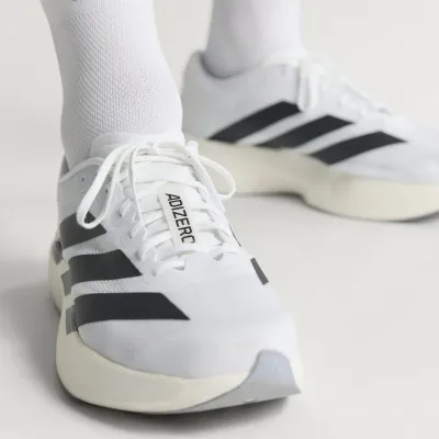 adidas Adizero Evo SL JH6206 blanche avec technologie Lightstrike Pro, chaussure running légère et dynamique