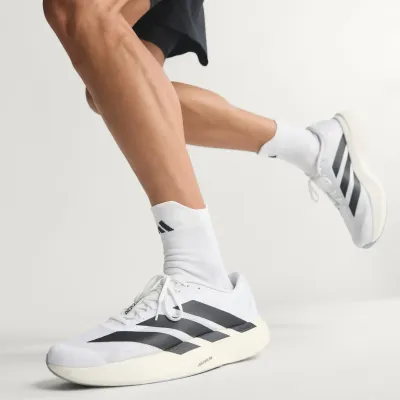 adidas Adizero Evo SL JH6206 blanche avec technologie Lightstrike Pro, chaussure running légère et dynamique