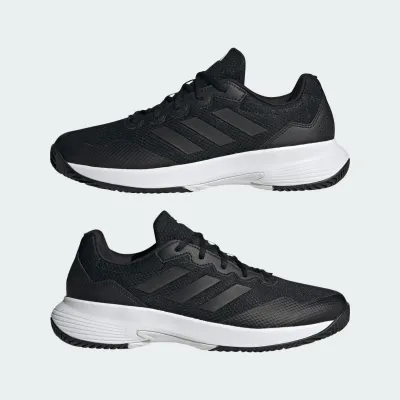 adidas Gamecourt 2.0 IG9567 noire, chaussure de tennis avec semelle EVA et Adiwear pour courts durs