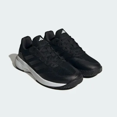 adidas Gamecourt 2.0 IG9567 noire, chaussure de tennis avec semelle EVA et Adiwear pour courts durs