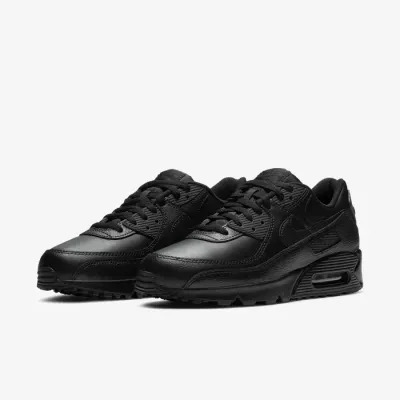 Nike Air Max 90 LTR CZ5594-001 noire pour homme avec renforts en cuir et unité Max Air