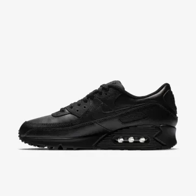 Nike Air Max 90 LTR CZ5594-001 noire pour homme avec renforts en cuir et unité Max Air