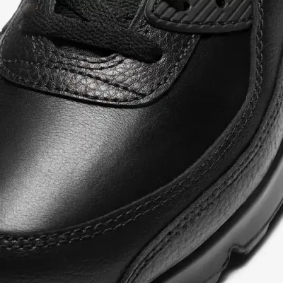Nike Air Max 90 LTR CZ5594-001 noire pour homme avec renforts en cuir et unité Max Air