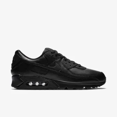 Nike Air Max 90 LTR CZ5594-001 noire pour homme avec renforts en cuir et unité Max Air