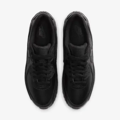 Nike Air Max 90 LTR CZ5594-001 noire pour homme avec renforts en cuir et unité Max Air