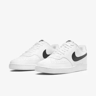 Nike Court Vision Low Next Nature DH2987-101 blanche pour homme, sneaker inspirée du basketball des années 80