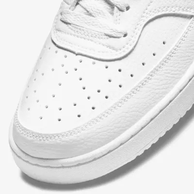 Nike Court Vision Low Next Nature DH2987-101 blanche pour homme, sneaker inspirée du basketball des années 80