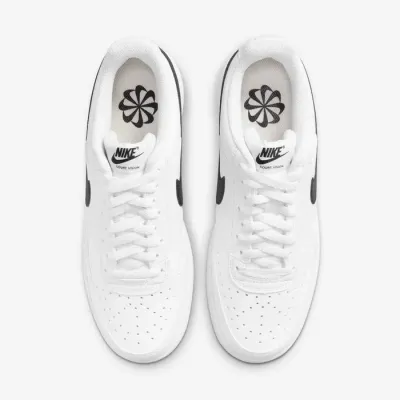 Nike Court Vision Low Next Nature DH2987-101 blanche pour homme, sneaker inspirée du basketball des années 80