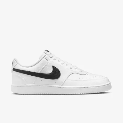 Nike Court Vision Low Next Nature DH2987-101 blanche pour homme, sneaker inspirée du basketball des années 80