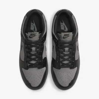 Nike Dunk Low HF1986-001 noire pour femme avec cuir synthétique, daim et roses embossées
