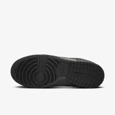 Nike Dunk Low HF1986-001 noire pour femme avec cuir synthétique, daim et roses embossées